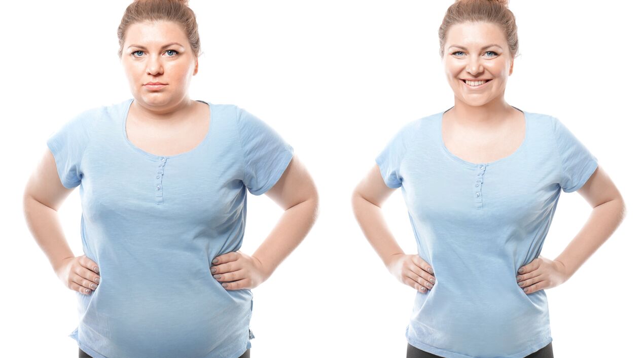 Das Ergebnis der Verwendung von Magicoa-Getränken im Kampf gegen zusätzliche Kilos.